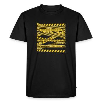 scène de crime ne se croisent pas Conception pour un policier - T-shirt Premium bio Homme - noir - Devant - Nico (187cm)