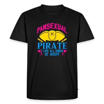 pirate pansexuel j’aime tous les enfants de butin Design - T-shirt Premium bio Homme - noir - Devant - Nico (187cm)