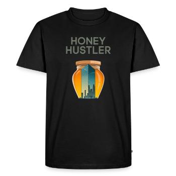 Honey Hustler Conception du paysage urbain - T-shirt Premium bio Homme - noir - Devant - Nico (187cm)