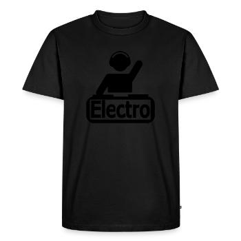 DJ / Electro - Men's Premium Organic T-Shirt - black - Front - Nico (187cm)