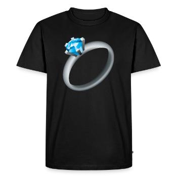 Smiley Ring - T-shirt Premium bio Homme - noir - Devant - Nico (187cm)