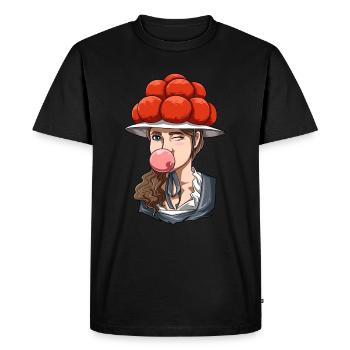 Bollenhut Black Forest chewing-gum pour une personne - T-shirt Premium bio Homme - noir - Devant - Nico (187cm)