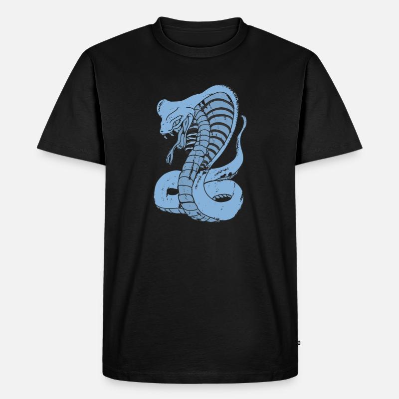 Cobra - Männer Premium Bio T-Shirt - Schwarz