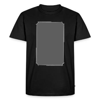 Gabarit de cadre. Pierre tombale / gothique / Style Vampire. - T-shirt Premium bio Homme - noir - Devant - Nico (187cm)