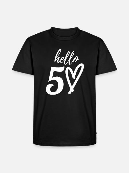 50th birthday - Men's Premium Organic T-Shirt - black