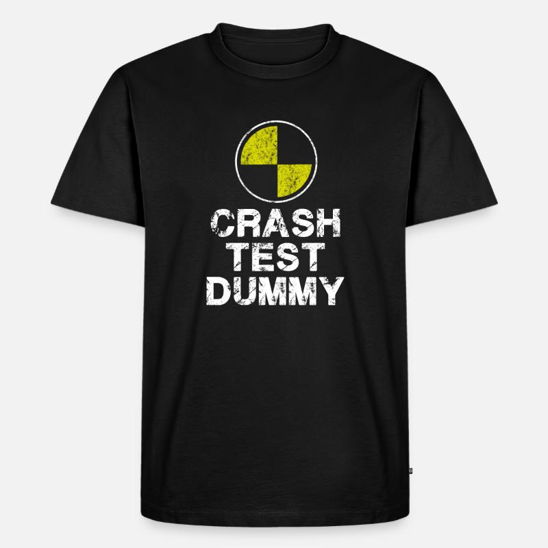 Crashtest-Dummy - Männer Premium Bio T-Shirt - Schwarz