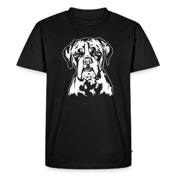 Boxer allemand Portrait Chiens Chien Wilsigns - T-shirt Premium bio Homme - noir - Devant - Nico (187cm)