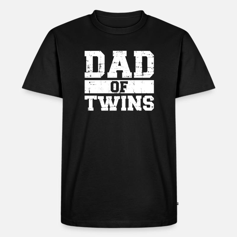 Zwillinge - Männer Premium Bio T-Shirt - Schwarz