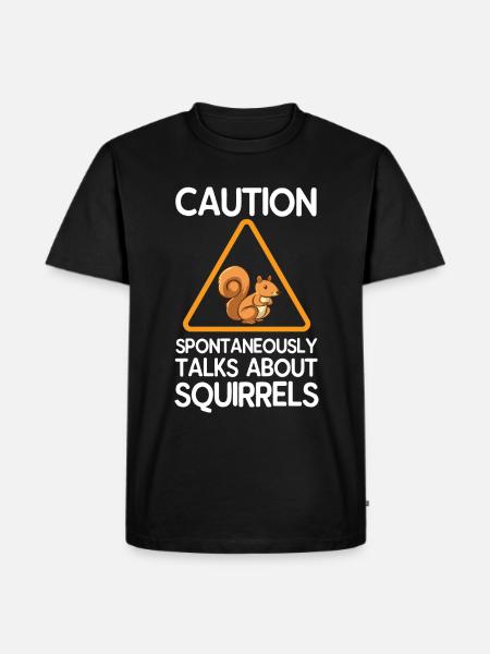 squirrel - Men's Premium Organic T-Shirt - black