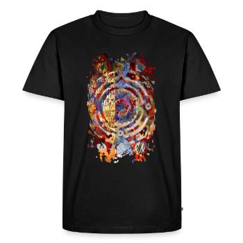 YOU SELECTING / Abstract Art - Men's Premium Organic T-Shirt - black - Front - Nico (187cm)