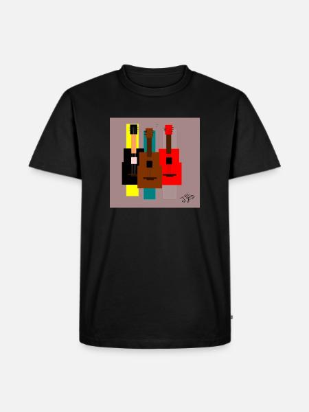 Guitar Lovers - Men's Premium Organic T-Shirt - black