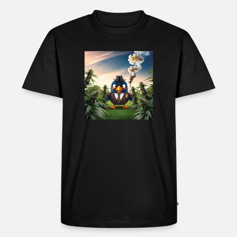 Weed Whisperer - Männer Premium Bio T-Shirt - Schwarz