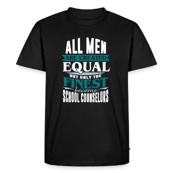 School counselor enrollment student teacher - Men's Premium Organic T-Shirt - black - Front - Nico (187cm)