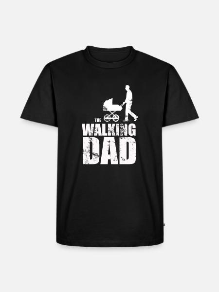 The walking dad - Men's Premium Organic T-Shirt - black