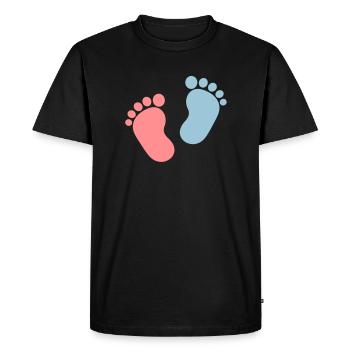 Baby feet - Men's Premium Organic T-Shirt - black - Front - Nico (187cm)