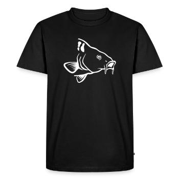 carp - Men's Premium Organic T-Shirt - black - Front - Nico (187cm)