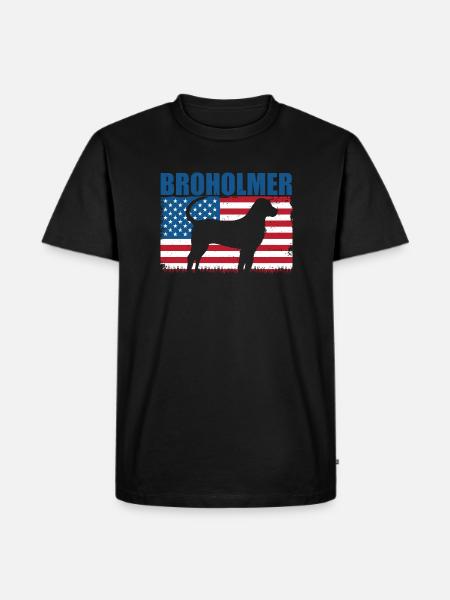 Broholmer - Männer Premium Bio T-Shirt - Schwarz