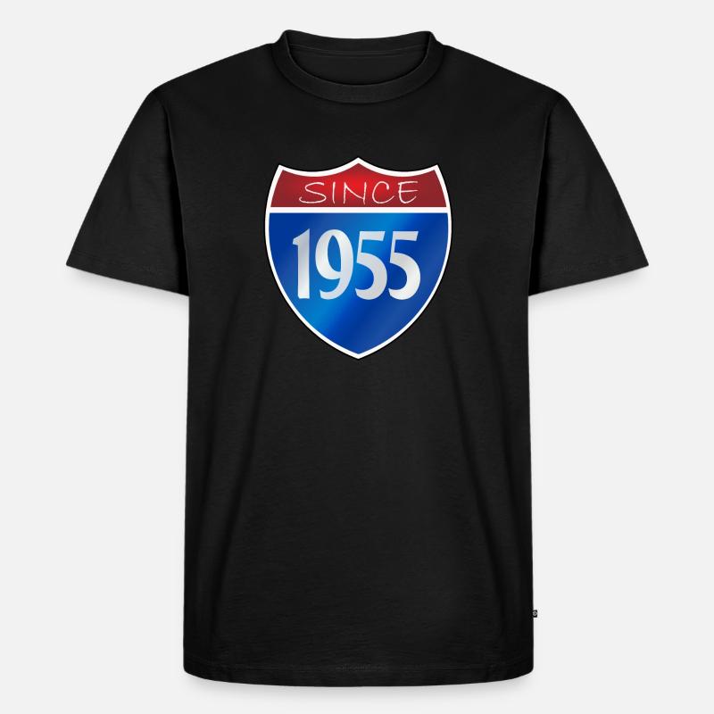 Since 1955 - Männer Premium Bio T-Shirt - Schwarz