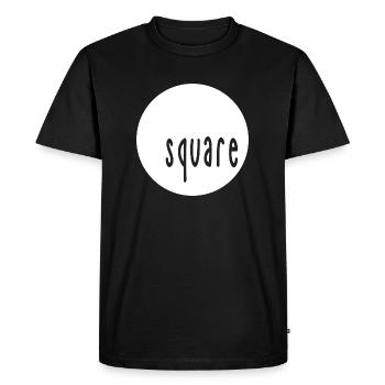 Square circle - Men's Premium Organic T-Shirt - black - Front - Nico (187cm)