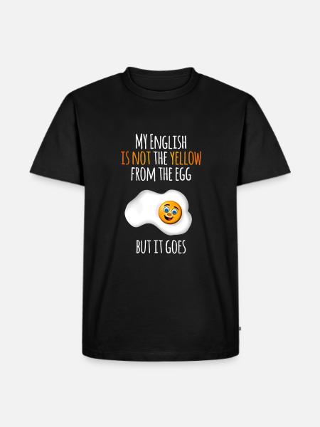 Mon anglais - T-shirt Premium bio Homme - noir