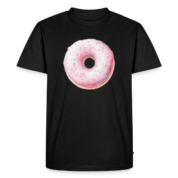 Beignet - T-shirt Premium bio Homme - noir - Devant - Nico (187cm)