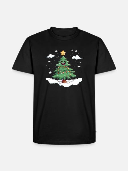 Arbre heureux - T-shirt Premium bio Homme - noir