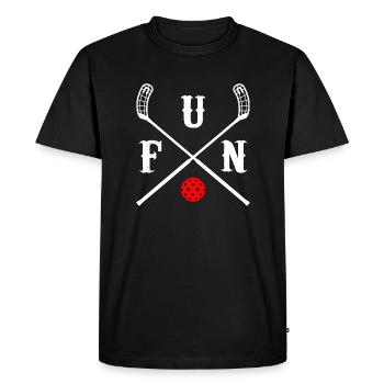 logo floorball floorball floorball - T-shirt Premium bio Homme - noir - Devant - Nico (187cm)