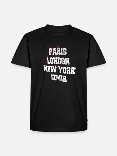 Izmir City - Men's Premium Organic T-Shirt - black