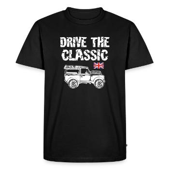 Drive the Classic - Men's Premium Organic T-Shirt - black - Front - Nico (187cm)