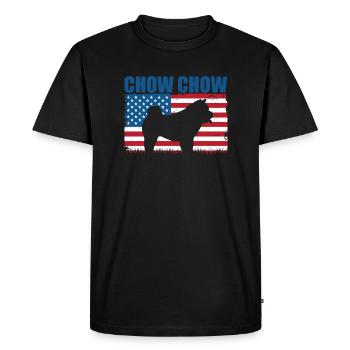 Chow Chow - T-shirt Premium bio Homme - noir - Devant - Nico (187cm)