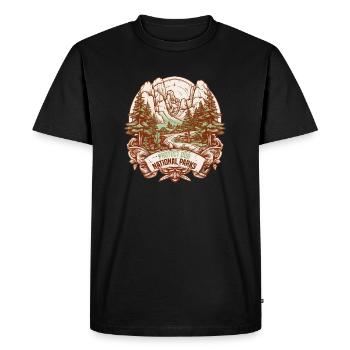 Protect our national parks - Men's Premium Organic T-Shirt - black - Front - Nico (187cm)