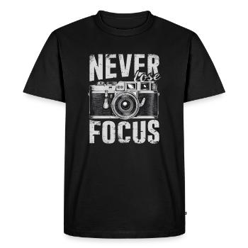 Ne perdez jamais votre concentration - T-shirt Premium bio Homme - noir - Devant - Nico (187cm)