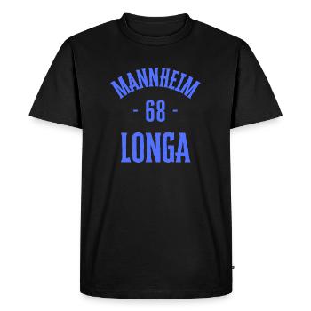 Mannheim 68 Longa - T-shirt Premium bio Homme - noir - Devant - Nico (187cm)