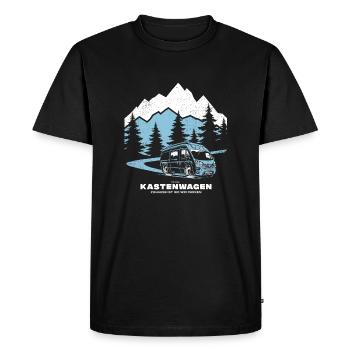 Kastenwagen Reise - Männer Premium Bio T-Shirt - Schwarz - Vorne - Nico (187cm)