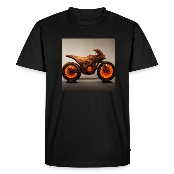 motor bike - Men's Premium Organic T-Shirt - black - Front - Nico (187cm)