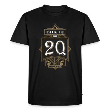 Back To The 20's - Style 3 - T-shirt Premium bio Homme - noir - Devant - Nico (187cm)