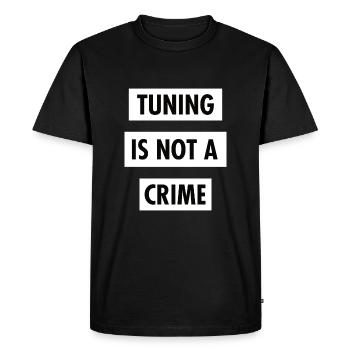 TUNING N'EST PAS UN CRIME - T-shirt Premium bio Homme - noir - Devant - Nico (187cm)