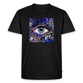 Troisième éveil des yeux - T-shirt Premium bio Homme - noir - Devant - Nico (187cm)