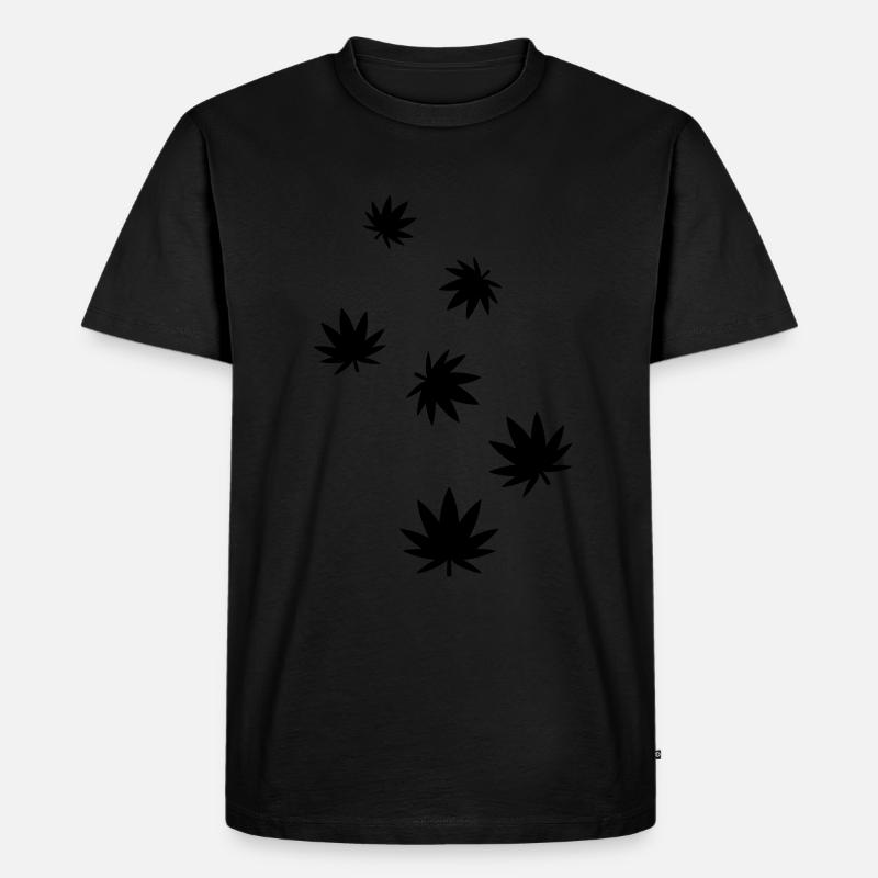 Icône de feuille de chanvre - T-shirt Premium bio Homme - noir