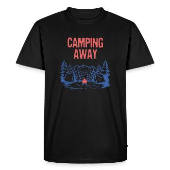 Camping Away Summer Camper Tropical Camp Trip - Men's Premium Organic T-Shirt - black - Front - Nico (187cm)