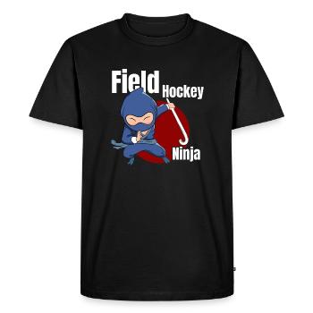 Goalkeeper Scoring Defender Player Field Hockey Ni - Men's Premium Organic T-Shirt - black - Front - Nico (187cm)