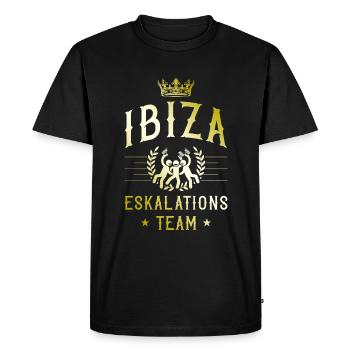 Ibiza Escalation - Men's Premium Organic T-Shirt - black - Front - Nico (187cm)