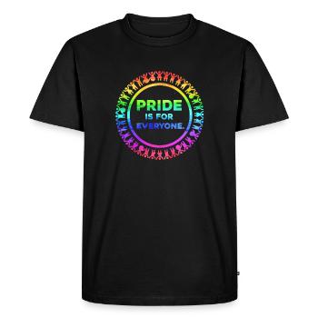 La fierté est pour tout le monde - T-shirt Premium bio Homme - noir - Devant - Nico (187cm)