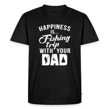 Fishing trip - Men's Premium Organic T-Shirt - black - Front - Nico (187cm)