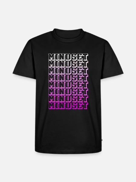 mindset - Männer Premium Bio T-Shirt - Schwarz