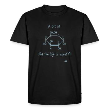 Sweet Glucose - Men's Premium Organic T-Shirt - black - Front - Nico (187cm)