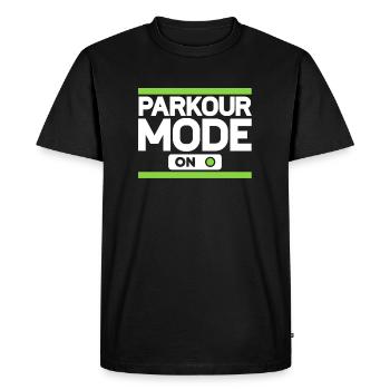 Parkour Mode On Parkour Runner Freerunner - Men's Premium Organic T-Shirt - black - Front - Nico (187cm)