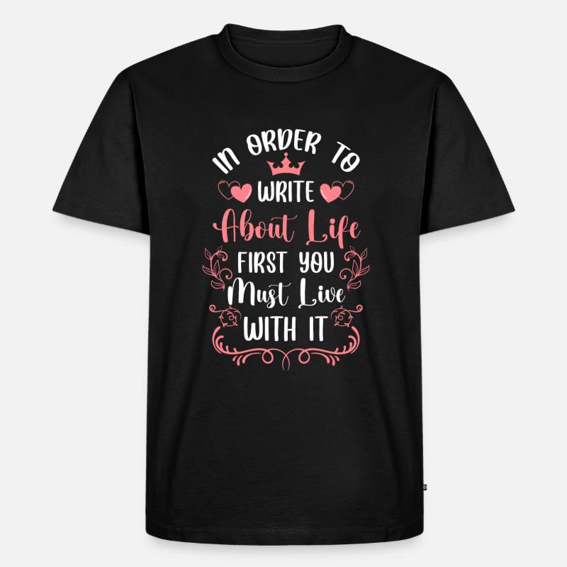 Zeit Modern - Männer Premium Bio T-Shirt - Schwarz