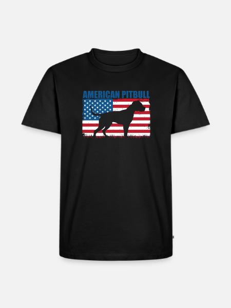 American Pit Bull Terrier - Men's Premium Organic T-Shirt - black