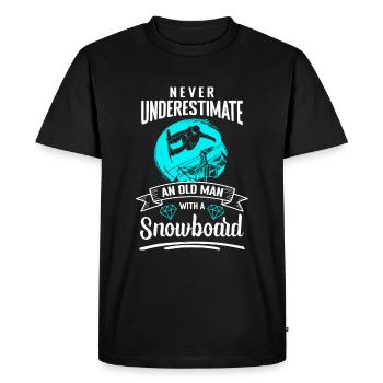 Snowboard Holiday Ski Hut Freestyle - T-shirt Premium bio Homme - noir - Devant - Nico (187cm)